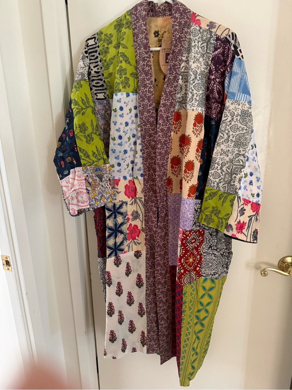 Art studio company size L Patchwork Kimono Jacket - Multicolor